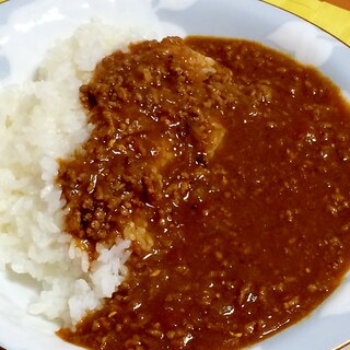 煮込み10分♪フライパンひとつｄe簡単キーマカレー